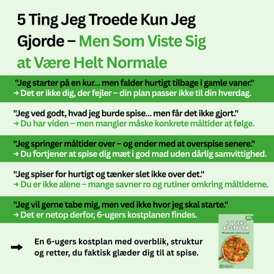 6-ugers Kostplan til Vægttab