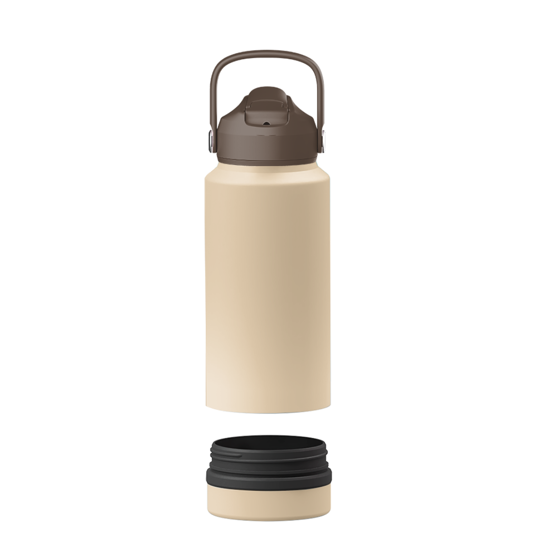 0,75L termovandflaske m. snack-rum i bunden