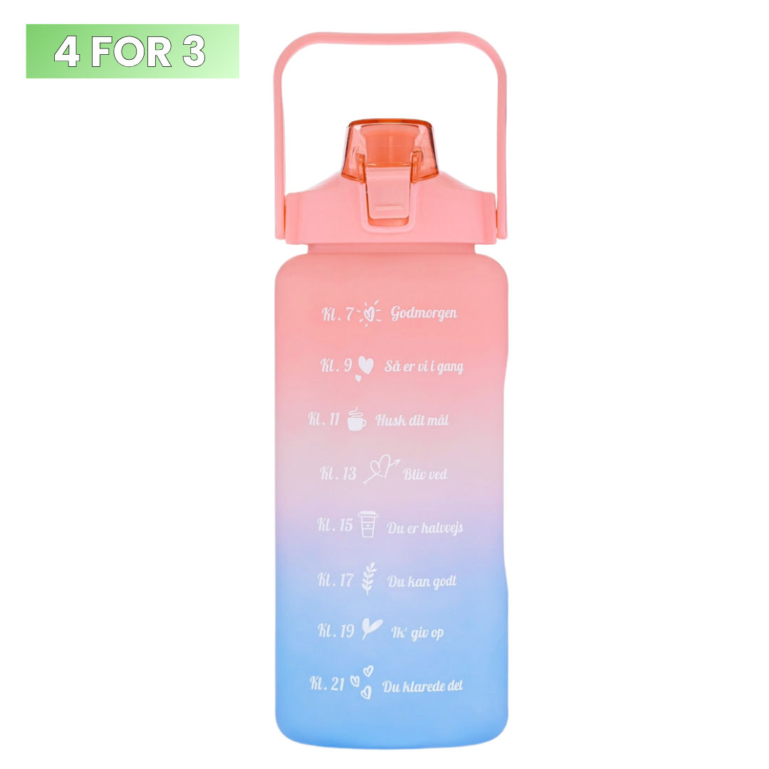 2L motivationsvandflaske