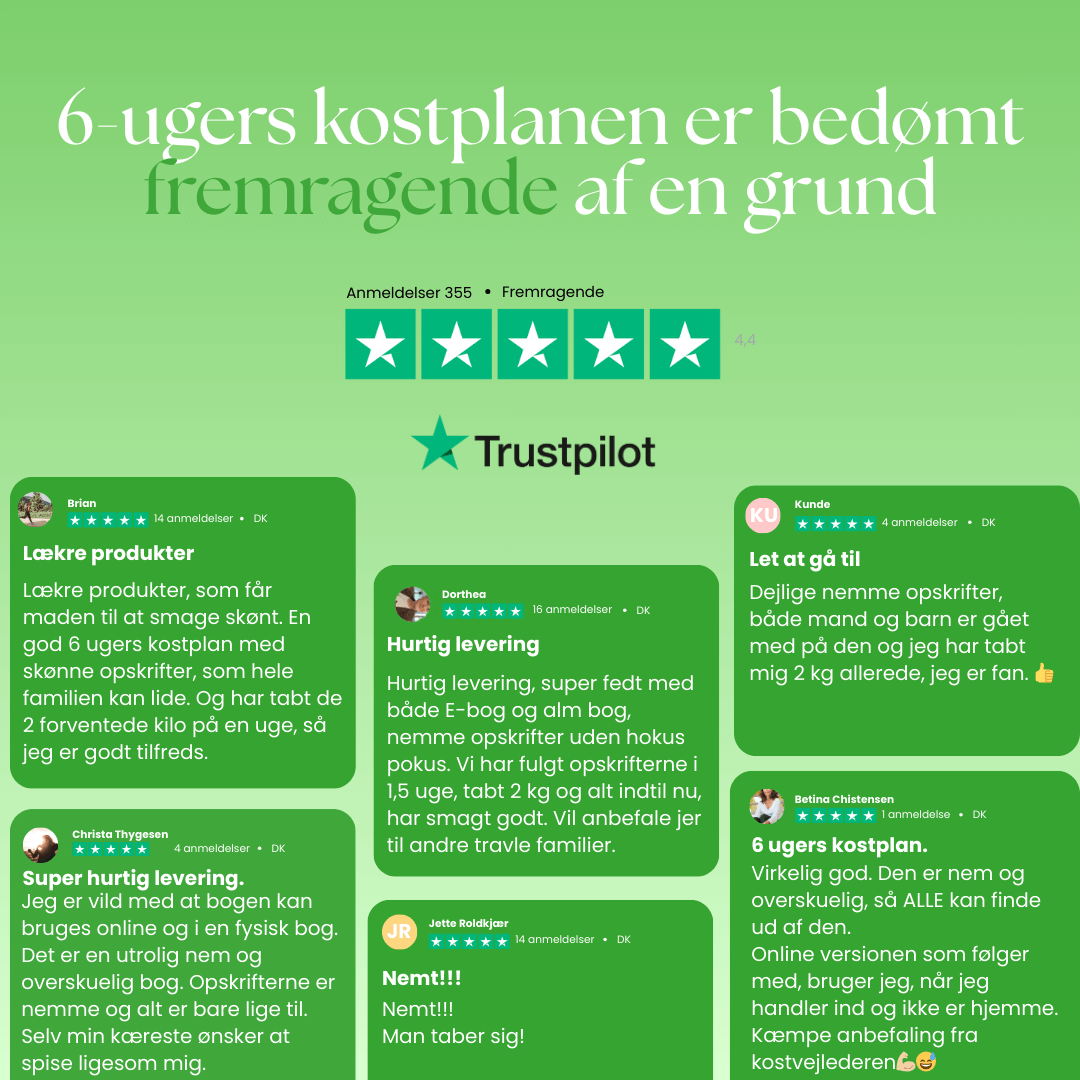 6-ugers Kostplan til Vægttab