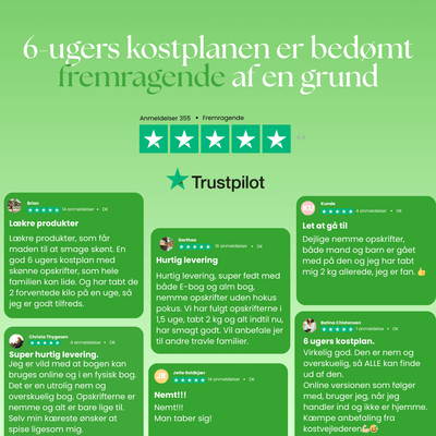 6-ugers Kostplan til Vægttab