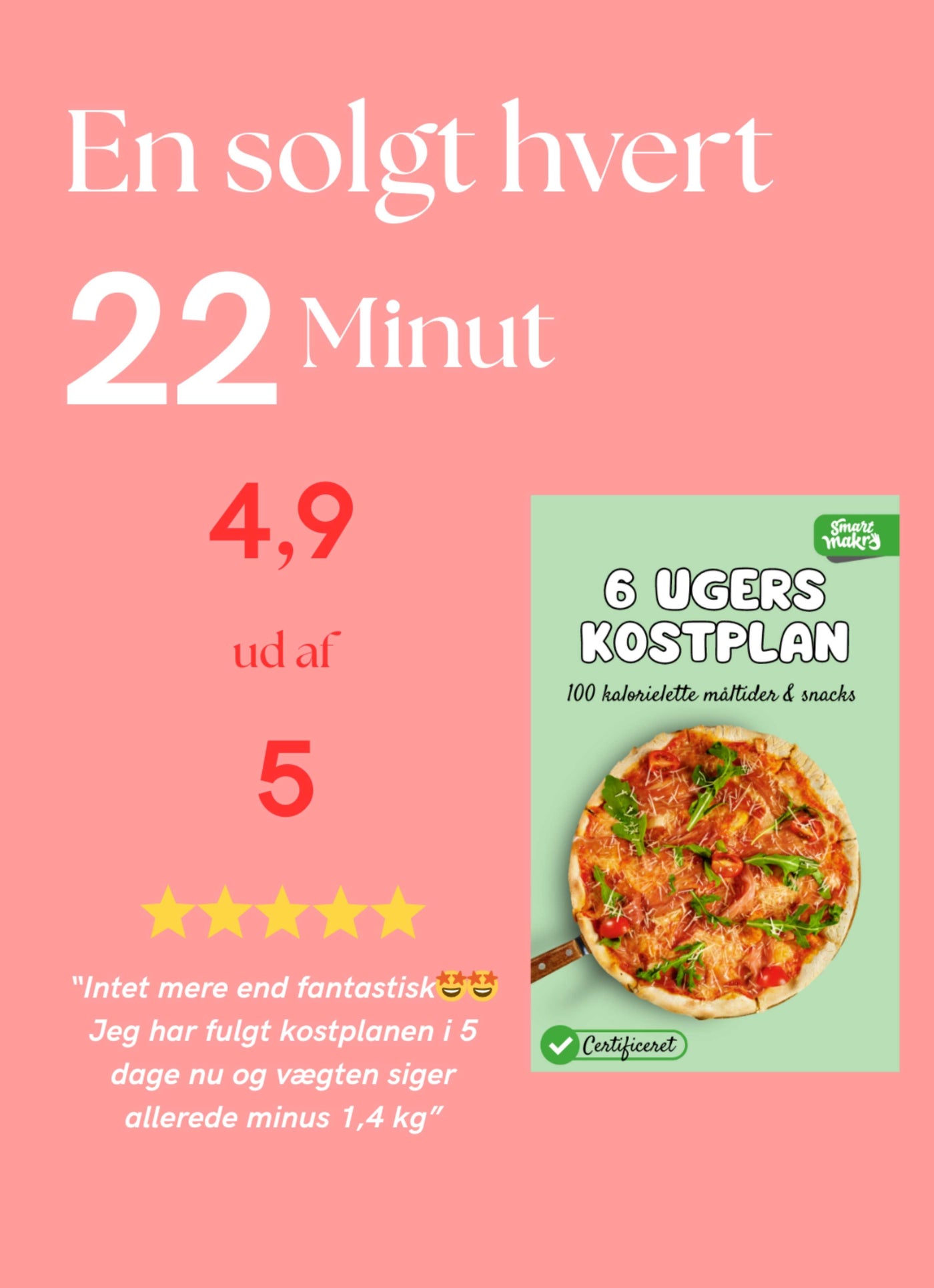 6-ugers Kostplan til Vægttab
