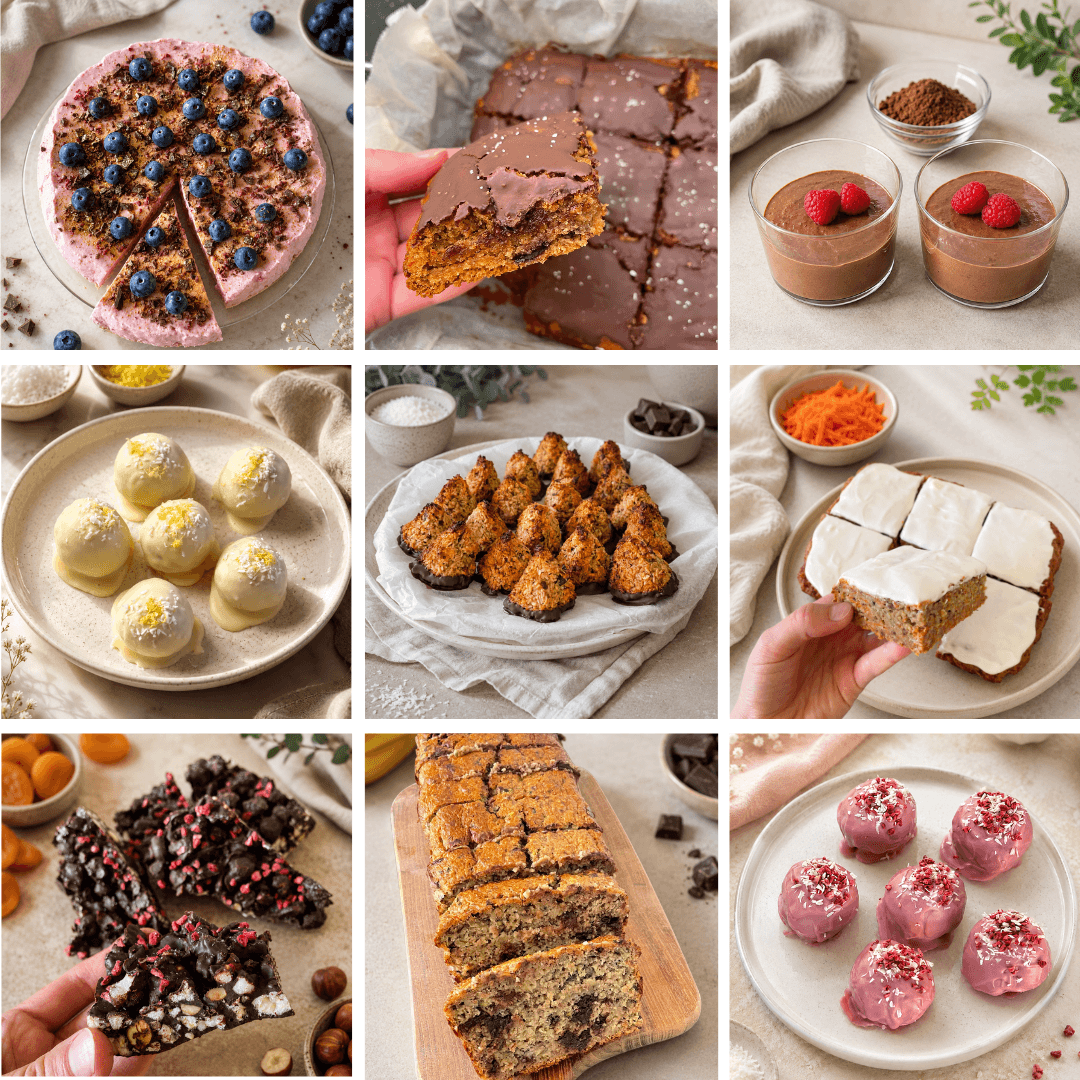 Et kig indenfor i Sundere Desserter, som følger med i Favoritpakken.