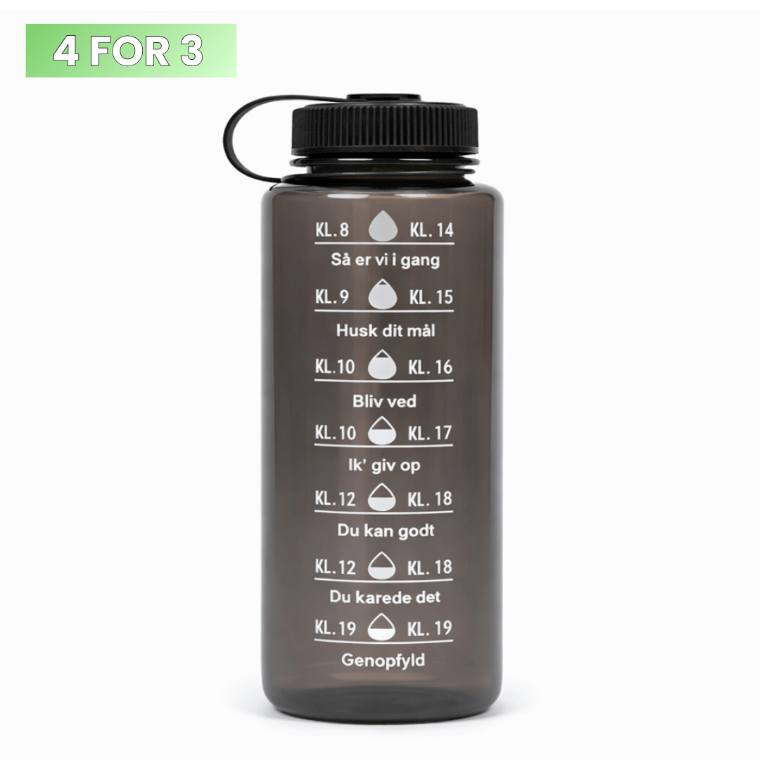 1L Motivationsvandflaske med skruelåg