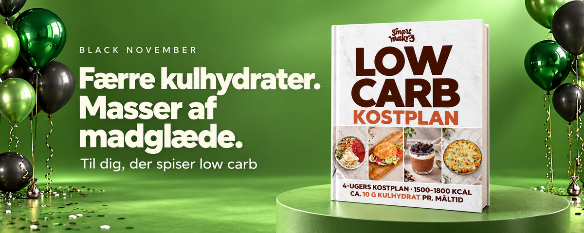 Færre kulhydrater. Masser af madglæde. Til dig, der spiser low carb