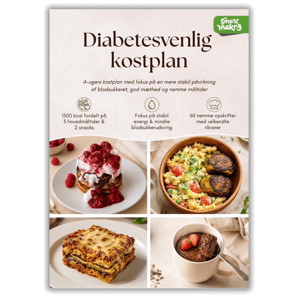 4-ugers kostplan (følger Diabetesforeningens anbefalinger) – originalt produktbillede med transparent baggrund