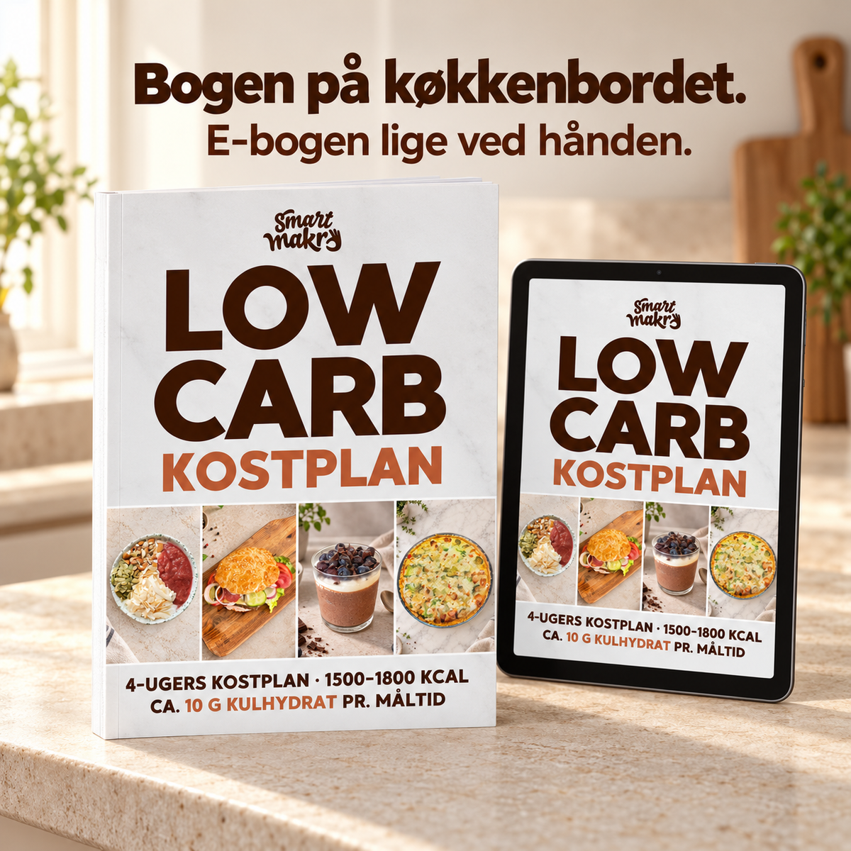Low Carb-kostplanen som fysisk bog og e-bog