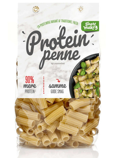 Protein Pasta fra Smart Makro er til dig, der ønsker en holdbar livsstil med plads til alt det, du elsker. Protein Pastaen gør det nemmere for dig at indtage nok protein i løbet af din dag, så du mærker større mæthed og slipper sulten - det er det traditionelle italienske pasta, som du kender, blot med et højt proteinindhold!   21g protein pr. 100g Samme gode smag 90% mere protein Uden tilsætningsstoffer